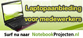 Laptopaanbod voor medewerkers - Surf nu naar NotebookProjecten.nl